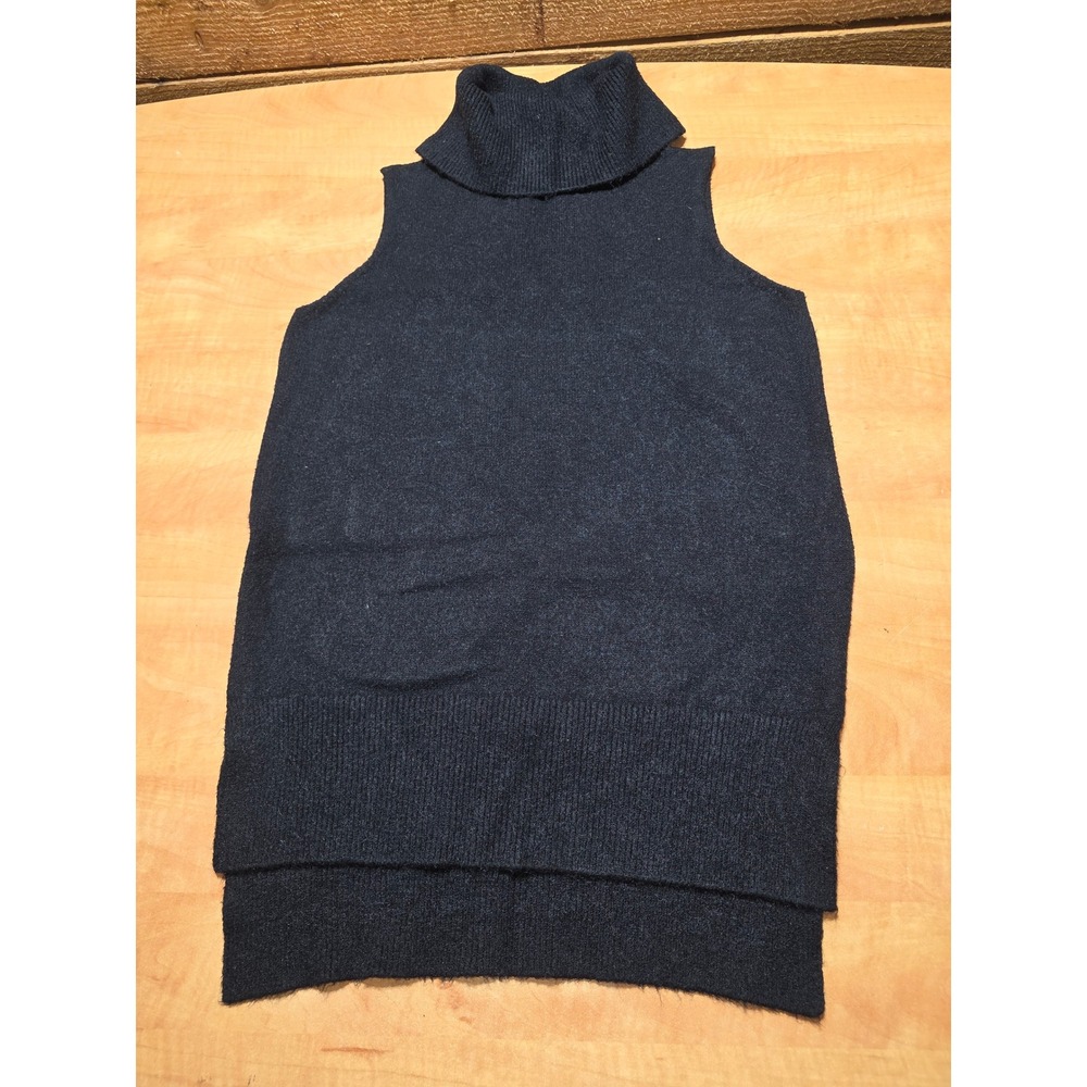 Philosophy Republic‎ Clothing Womens Sleeveless Turtleneck Sweater Black Small
